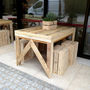 'Chevron' Handmade Reclaimed Timber Dining Table, thumbnail 2 of 4