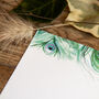 Inky Peacock Luxury Postcards, thumbnail 5 of 10
