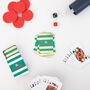 Personalised Foiled Christmas Stripe Playing Cards, thumbnail 2 of 8