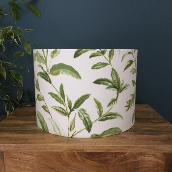 Oasis Spruce Green Botanical Drum Lampshade, 8 of 10