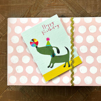 Mini Dog And Ball Birthday Card, 3 of 4
