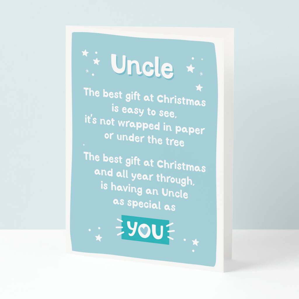 Special Uncle Christmas Card, 1 of 3