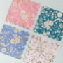 Floral And Gold Foil Napkins, thumbnail 2 of 2