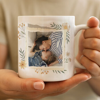 Personalised Wildflowers Photo Mug, 4 of 5