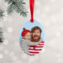 Personalised Oval Photo Christmas Ornament, thumbnail 1 of 3