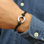 Men's Personalised Circle Of Life Bracelet, thumbnail 1 of 5