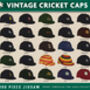 Vintage Cricket Caps 1000 Piece Jigsaw, thumbnail 4 of 4