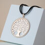 Tree Of Life Pendant Cord Necklace, thumbnail 2 of 5