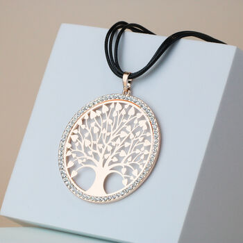 Tree Of Life Pendant Cord Necklace, 2 of 5