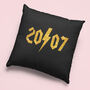 Personalised Year Of Birth Rock Jumbo Cushion Cover, thumbnail 4 of 4