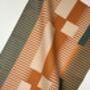 Combed Stripe Tae Towel Burnt Orange, thumbnail 4 of 4