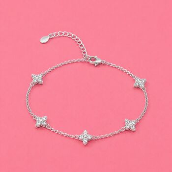 Flower Diamante Bracelet, 2 of 4