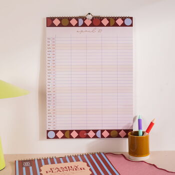 2026 2027 A3 Family Wall Calendar | Academic Year | Boho Circus, 4 of 7