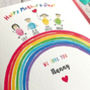 Personalised Happy Birhday Rainbow Card, thumbnail 6 of 10