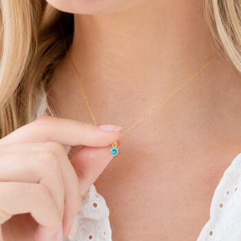 Personalised Gold Birthstone Necklace, 2 of 9