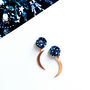 Moon And Star Earrings, thumbnail 5 of 7
