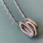 Infinity Three Ovals Stacks Necklace, thumbnail 3 of 5
