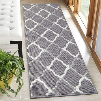 Carpet Runners Rug For Hallways Non Slip Dark Grey, 7 of 9