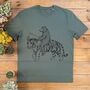 Bear And Tiger Men's T Shirt, thumbnail 3 of 4