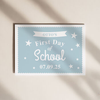 First Day At School Card And Photo Sign, 5 of 8