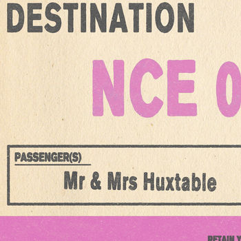 Personalised Nice Vintage Luggage Tag Print, 5 of 7