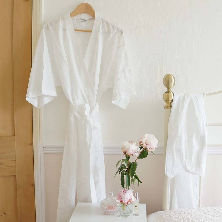 Polly Cotton Dressing Gown, 1 of 5
