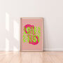 Aries Typography Zodiac Print, thumbnail 4 of 6