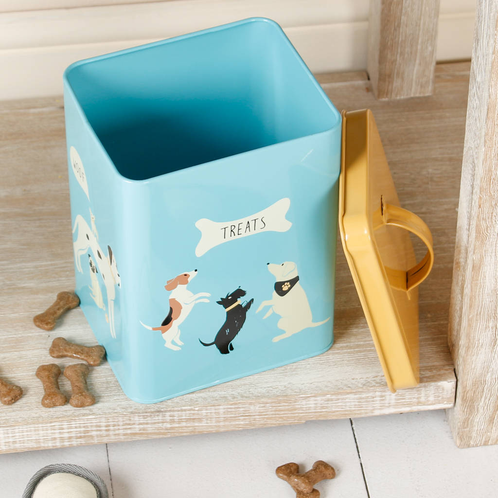 Vintage Retro Colourful Dog Treats Tin By Dibor Vintage Retro Colourful Dog Treats Tin By Dibor