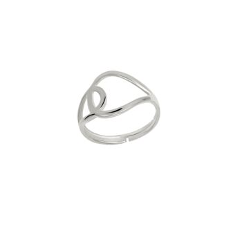Circle Statement Ring Adjustable And Sterling Silver, 6 of 6