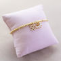 50th Birthday Beaded Pearl Charm Bracelet, thumbnail 8 of 10