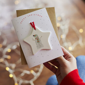 Snowman Keepsake Christmas Card, 2 of 2