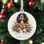 Personalised Sprocker Spaniel In Christmas Lights, thumbnail 7 of 10