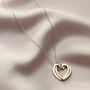 Personalised Interlinking Hearts Necklace With Gold, thumbnail 1 of 7