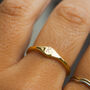 Personalised Initial Signet Ring Custom Engraving, thumbnail 4 of 6