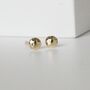 Tiny Hammered Stud Earrings With Screw Backs, thumbnail 5 of 6