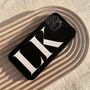 Personalised Black And White Initials Phone Case, thumbnail 1 of 7