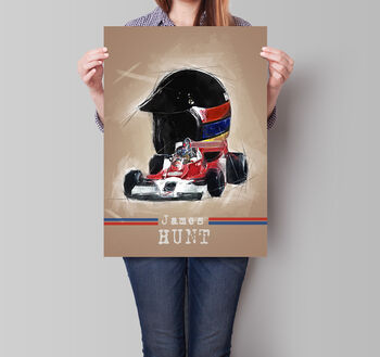 James Hunt F1 Legend Poster, 2 of 4