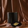 Black Marble Bin With Gold Accent Lid, thumbnail 2 of 2