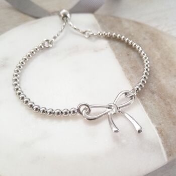 Bow Wedding Bracelet Maid Of Honour, Forever My Friend, 2 of 5