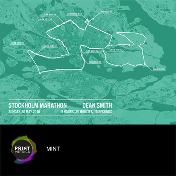 Personalised Stockholm Marathon Poster, 9 of 11
