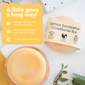 Lemon Eucalyptus Conditioner Bar For All Hair Types, 5 of 10