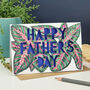 Happy Father's Day Paper Cut Card, thumbnail 1 of 6