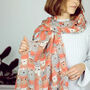 Fine Wool Cat Print Scarf, thumbnail 2 of 8