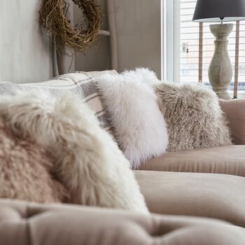 Medium Mongolian Sheepskins Cushion Cover, 7 of 12