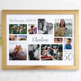 Personalised 50th Birthday Photo Collage, thumbnail 11 of 12