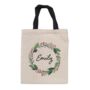 Personalised Christmas Wreath Linen Tote Bag, thumbnail 4 of 4