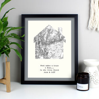 Personalised House Framed Print, 2 of 8