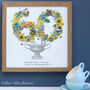 Personalised 70th, 80th, 90th Birthday Floral Collage, thumbnail 6 of 12
