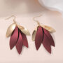 Stylish Petal Layered Drop Earrings, thumbnail 4 of 7