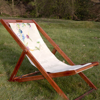 Personalised Letter Beach And Garden Deckchair, 4 of 12